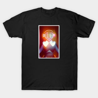 Sad Face - Robot Head - 002 T-Shirt